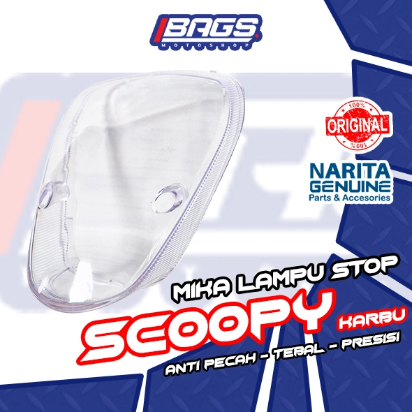 Mika Lampu Stop Scoopy Karbu Mika Belakang Scoopy Lama Bening