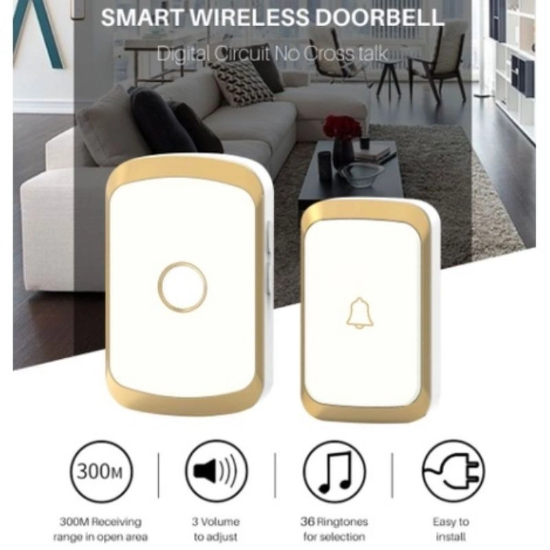 Smart door bell wireless waterproof Bel pintu rumah tanpa kabel