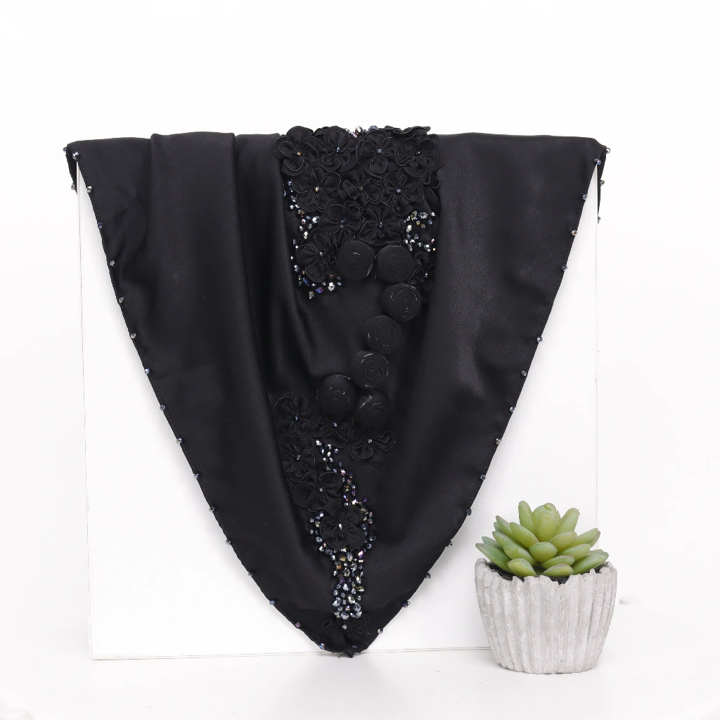 NADIYA - Cyntia Scarf Flower Crystal Premium