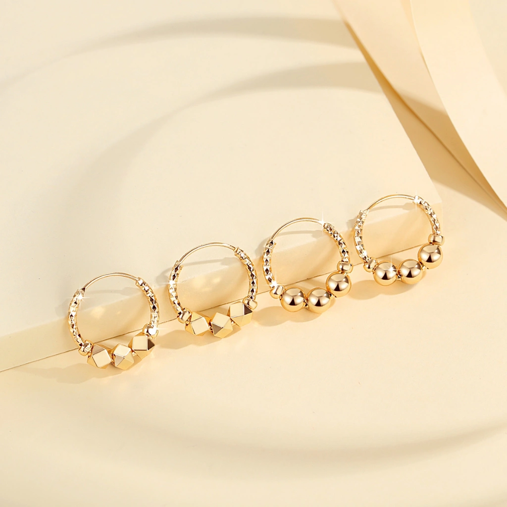 Lanme Jewelry Anting Korea Wanita Lapis Emas Liontin Titanium Stainless Steel Fashion Aksesoris Jewelry Y157