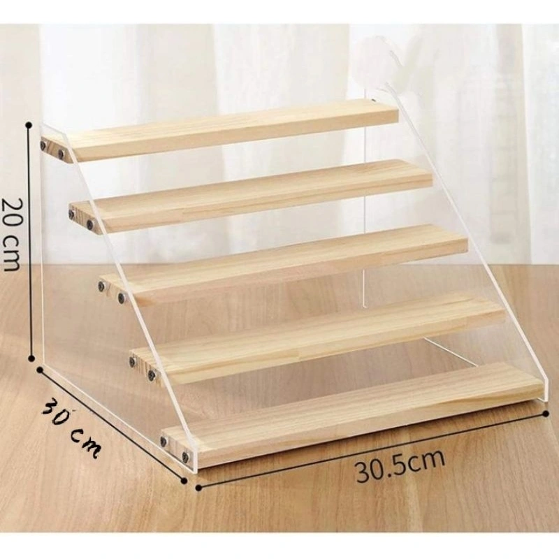 Rak parpum akrilik cosmetik 5 susun Rak organizer rak mainan tempat kosmetik