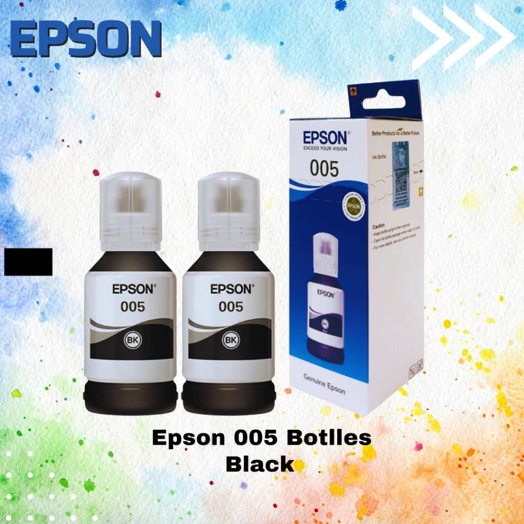 Tinta Epson 005 BK Black Hitam Original Ink Series