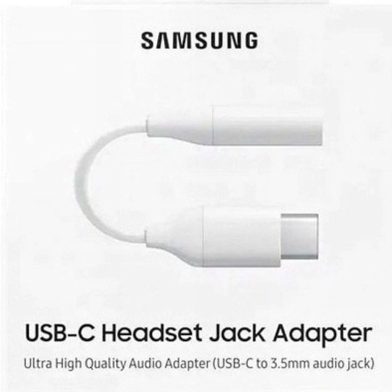 Samsung Converter USB Type C To Headseat Earphone Audio Colokan Jack Adapter Type C ke 3.5mm Sambungan Headset/konferter Handset-Handseat Versi SM Galaxy S23 Note 20 Ultra 10 Plus 10+ 9 8 FE S20 Plus S21 S22 Sambungan A53 A33 A73 A80 flip Z Fold 2 3 4
