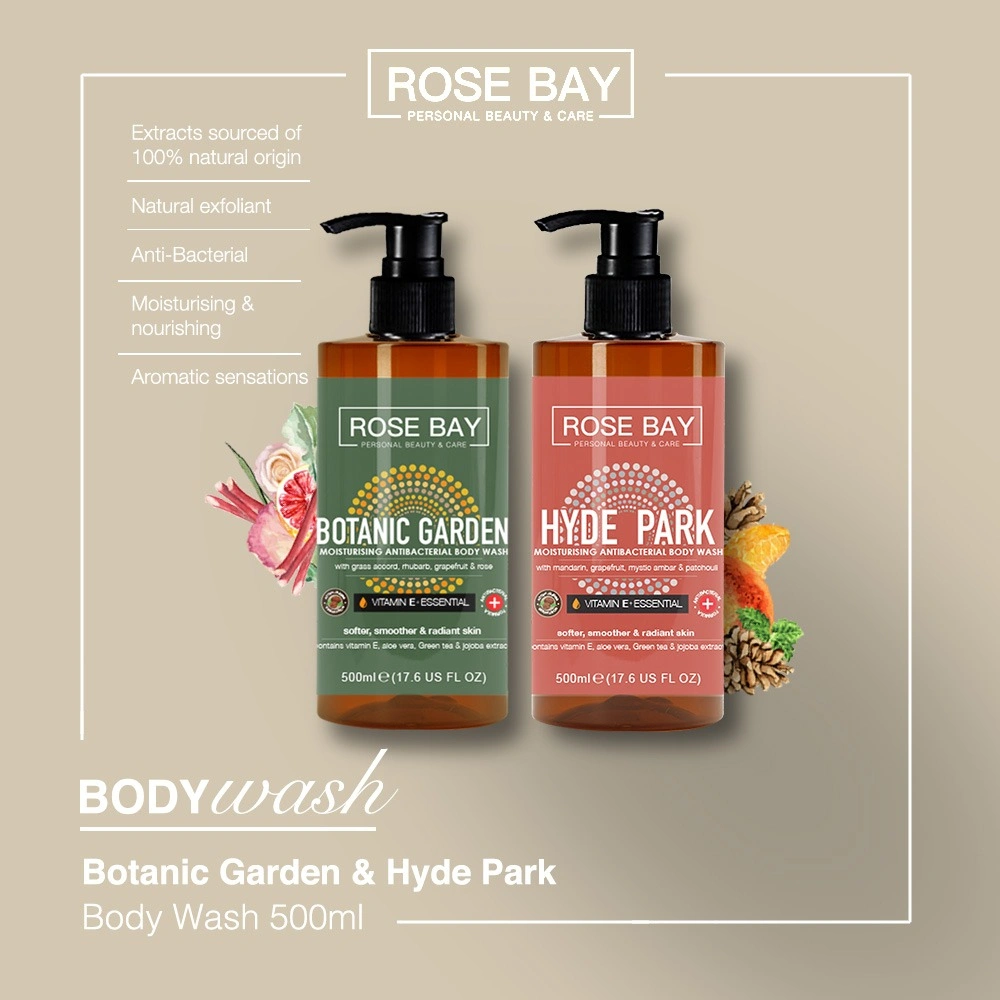 Suburb Rose Bay Botanic Garden & Hyde Park Shower & Bath Gel - 500ml x 2 | Sabun Badan | Sabun Mandi