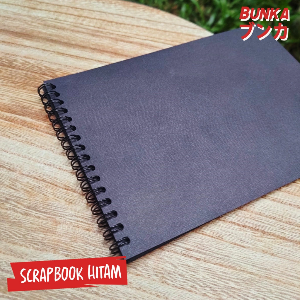 Scrapbook Hitam A5 Aesthetic Album vintage buku catatan story book kado anniversary valentine cowok cewek murah