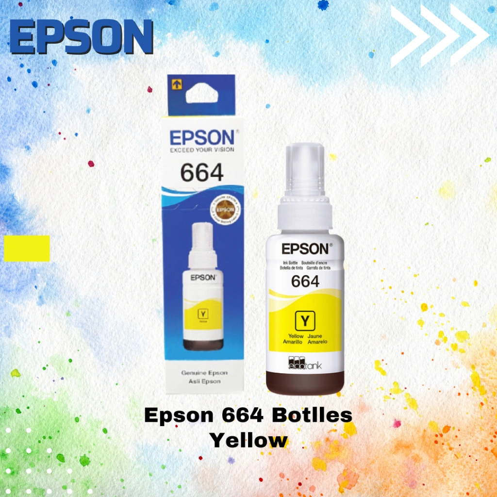 Tinta Refill Epson 664 Yellow Original Printer L120 L200 L210