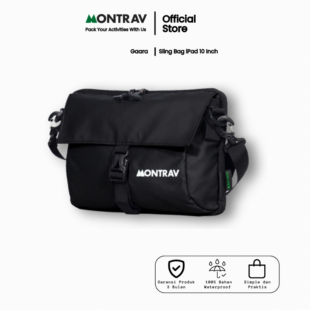 MONTRAV - Tas Selempang Wanita - Sling Bag - Tas Slempang wanita - Gaara 3 Liter