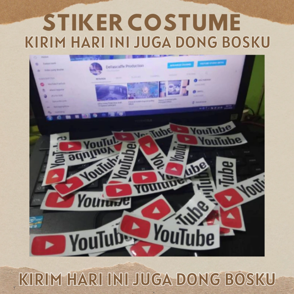 Stiker Youtube Stiker Sosmed Stiker Costum