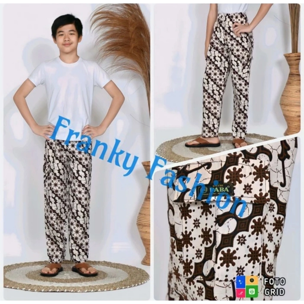 Celana Batik Kulot Boim Anak Remaja Laki Laki Clana Tidur Betawi Bahan Katun Adem