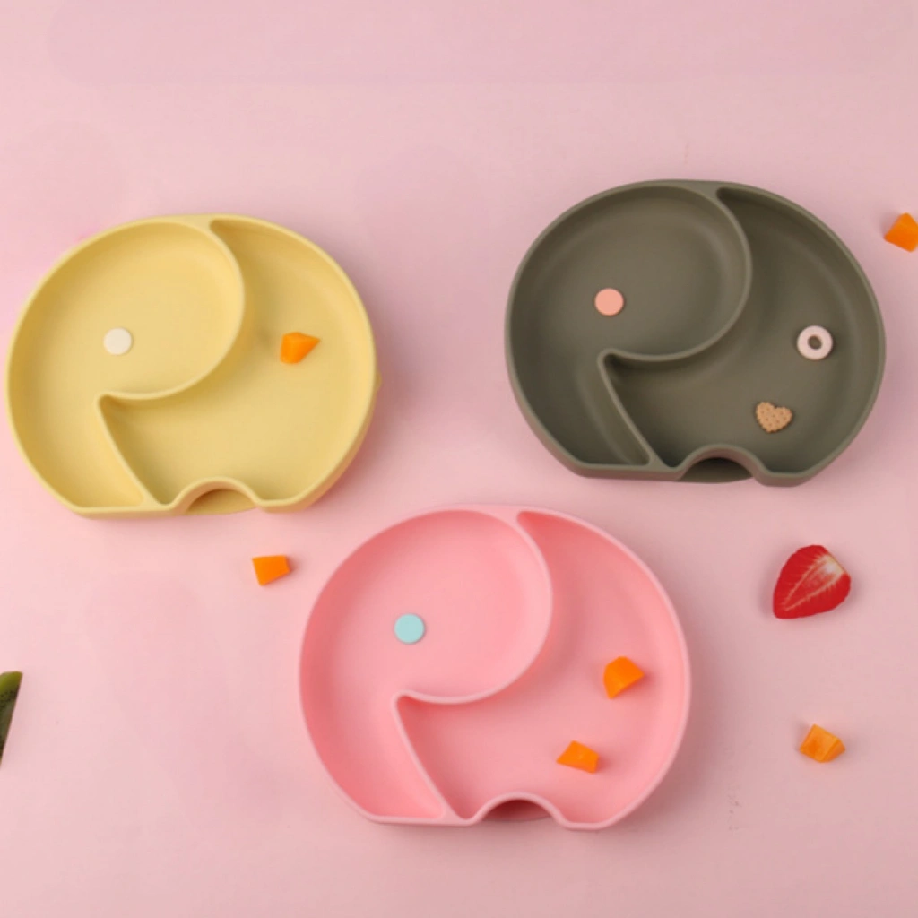 CB - Keola Premium Silicone Suction Elephant Plate | Piring Tempat Makan Anak Bayi Silicone Food Grade | Mpasi Anak