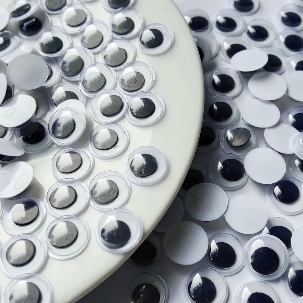 Manik tempel mata aksesoris boneka size 10mm per 20pcs