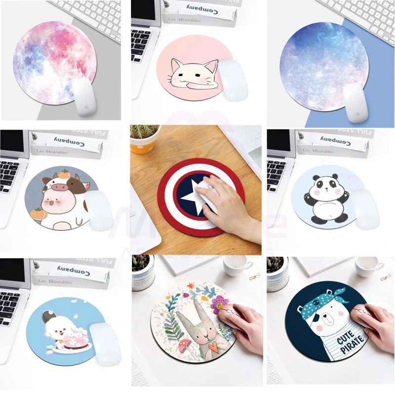 Mouse pad bulat kartun/mouse pad murah/mouse pad standar/bantal gel mouse pad,