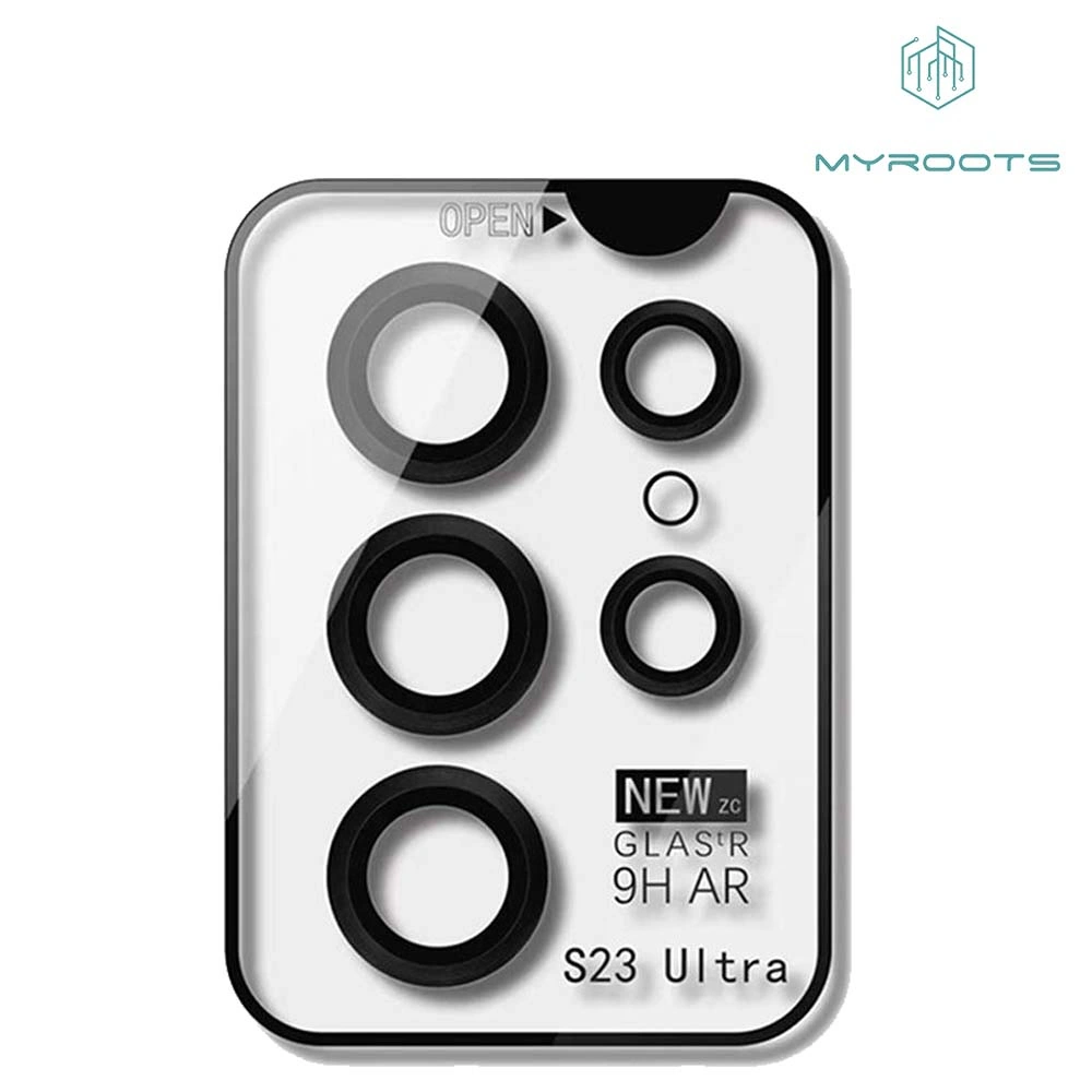 Myroots Ring Lensa Camera Protector For Samsung S23 Ultra S23+ Plus S23 Tempered Glass Pelindung Kamera