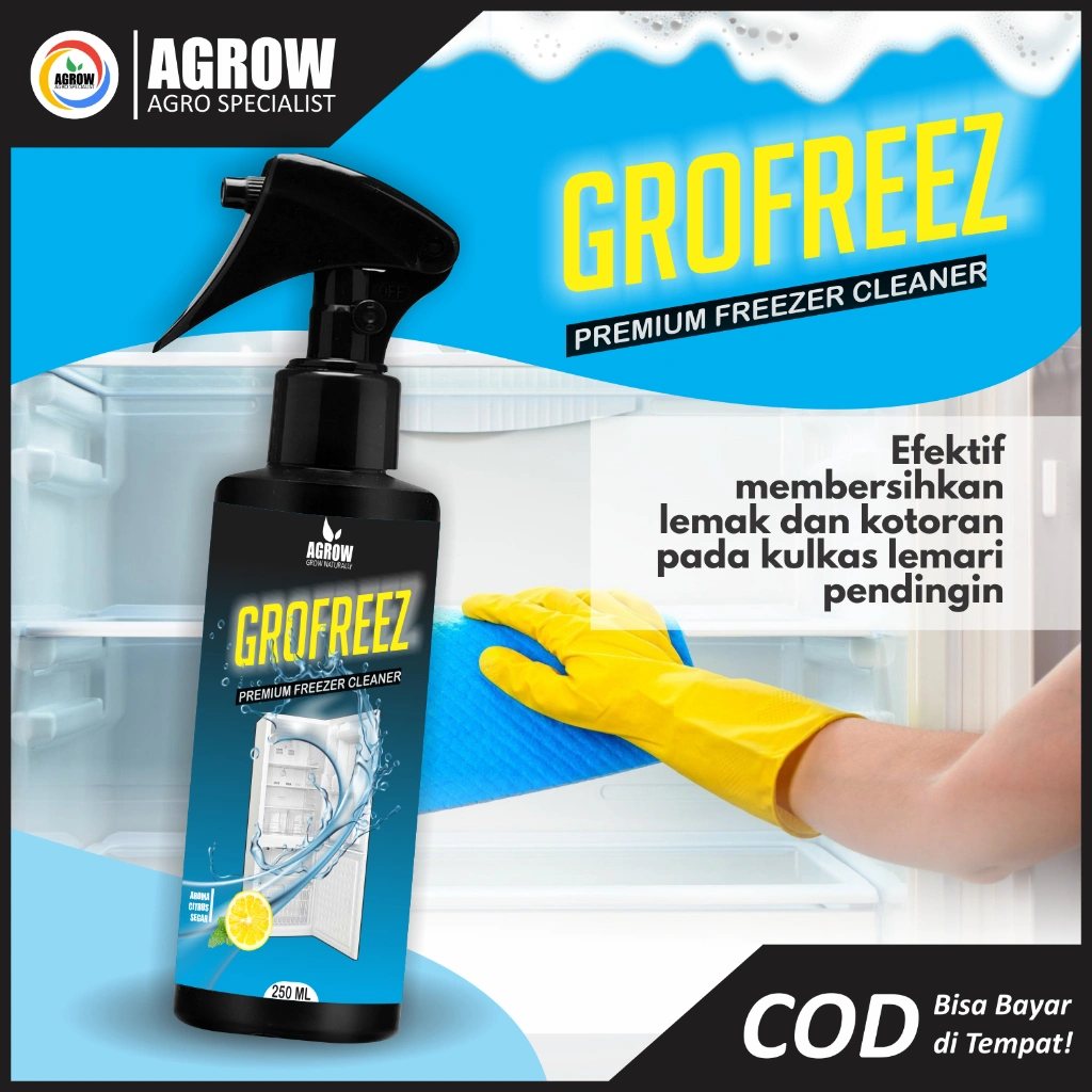 Pembersih Kulkas Freezer Cleaner Perawatan Lemari Pendingin Freezer GroFreez by Agrow