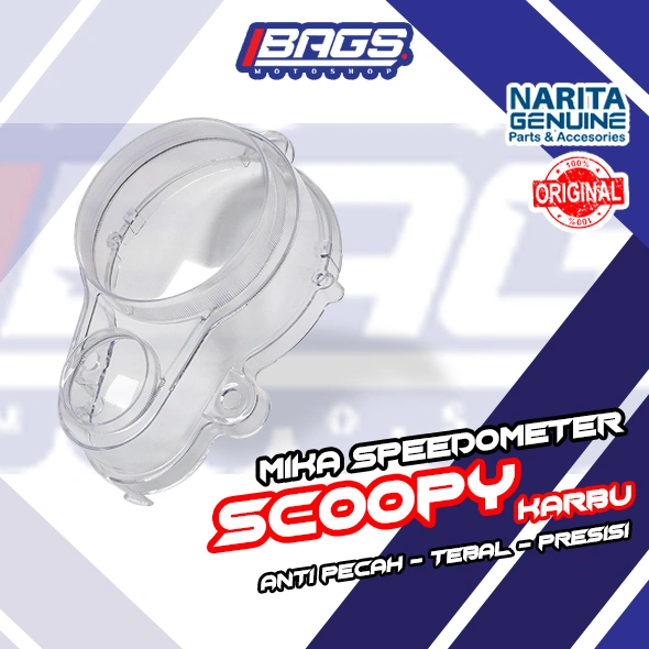 COD Mika kaca speedometer kilometer scoopy karbu lama old NARITA
