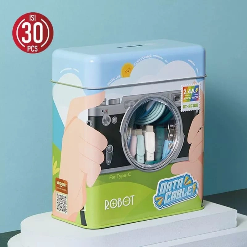 ROBOT RT-AM100/RT-AC100 Kabel Cable Data Charging Micro/Type-C USB For Android 2.4A CJ