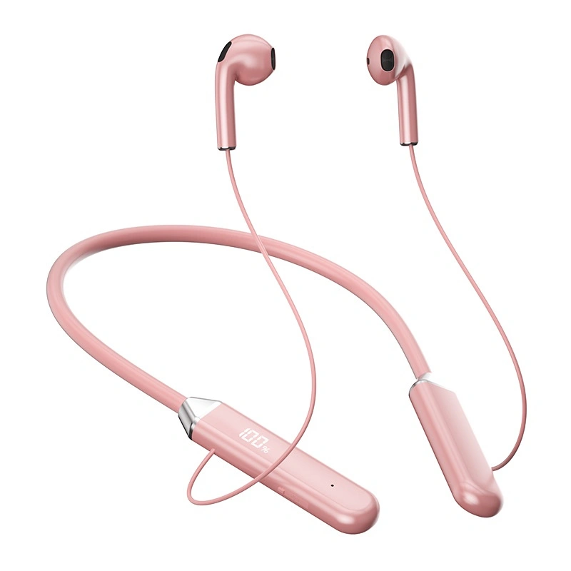 2024 Neckband Bluetooth 5.2 Earphone TWS Wireless Headphone Tahan Olahraga Headset dengan Mic Earbud