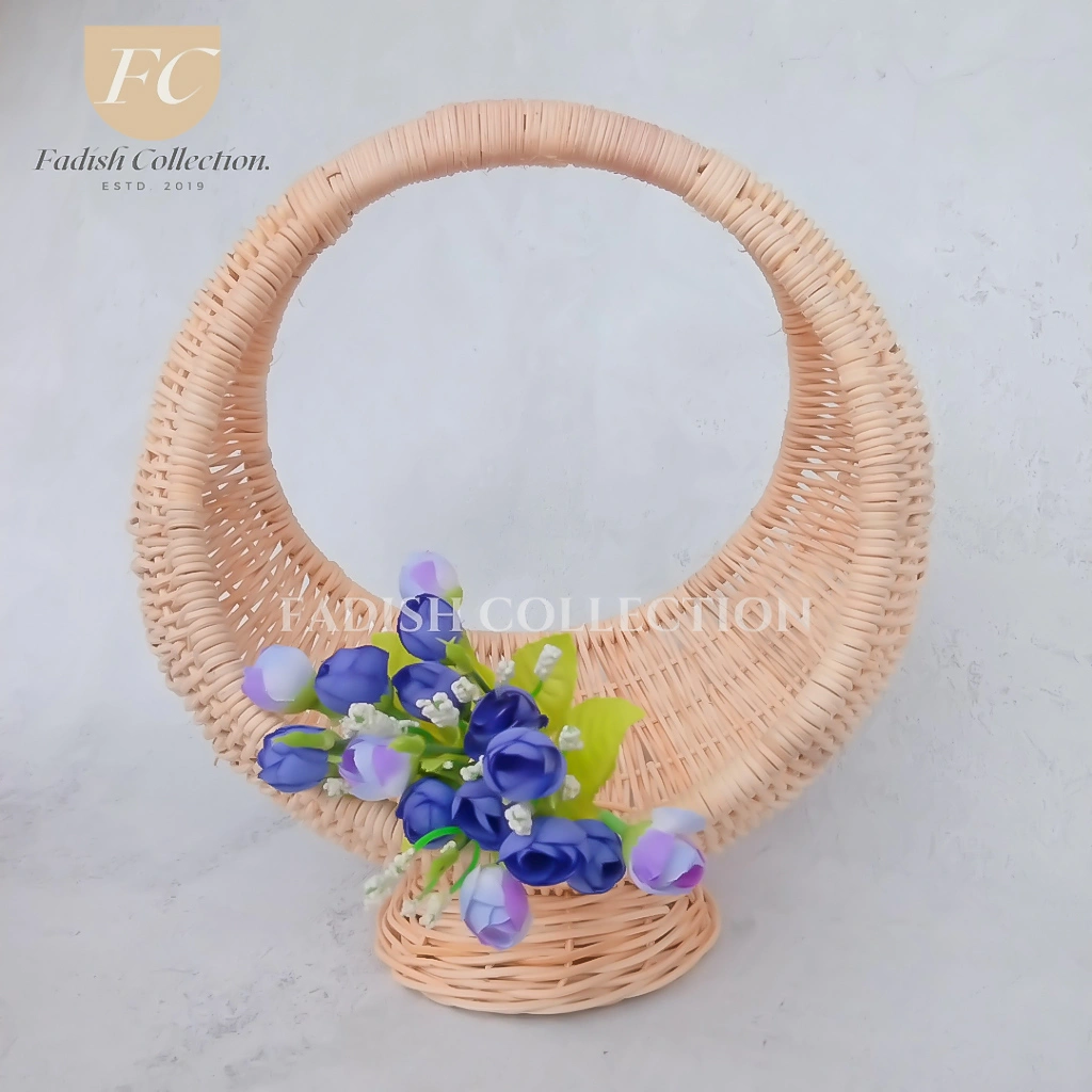 KERANJANG ROTAN UNIK PREMIUM HAMPERS PARCEL SESERAHAN & HANTARAN - PROPERTI FOTO SERBAGUNA