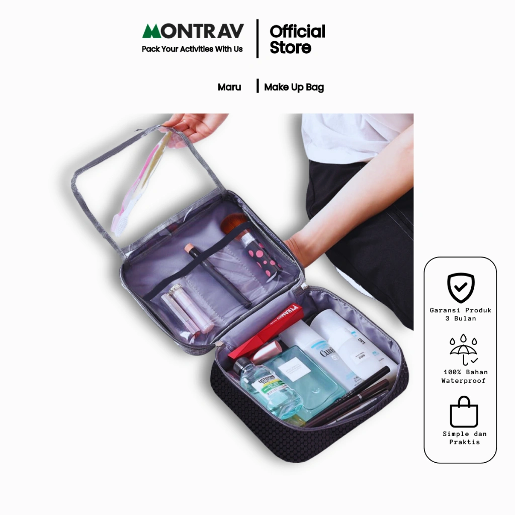 MONTRAV - Tas Kosmetik - Tas Skincare - Tas Makeup - Maru