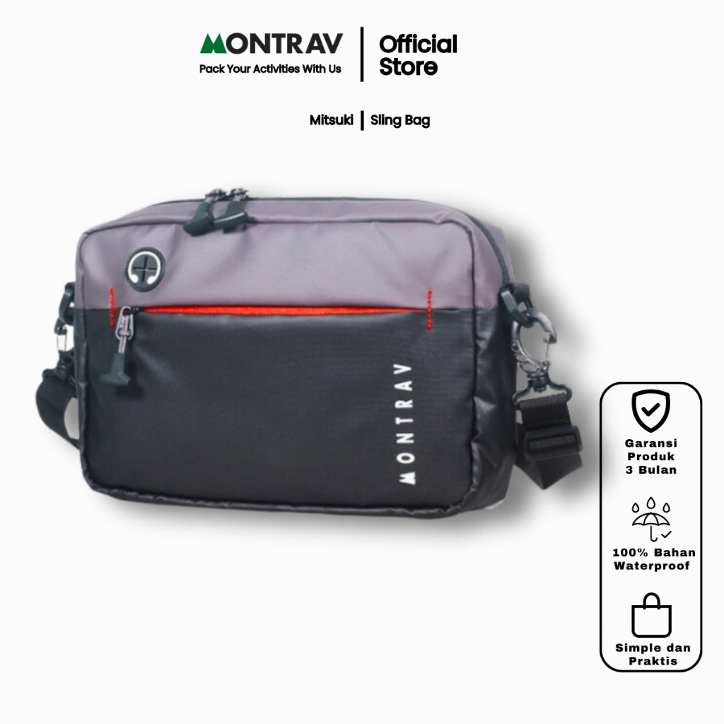 MONTRAV - Tas Selempang - Sling Bag - Mitsuki 3 Liter