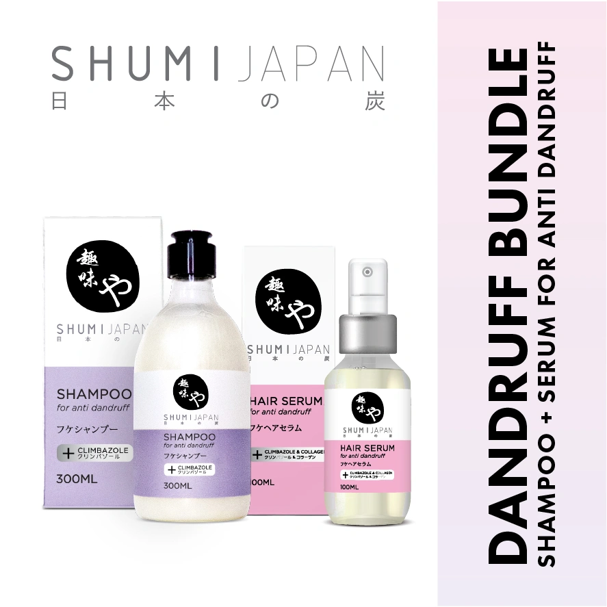 [BPOM] PAKET ANTI KETOMBE! SHUMI Japan Hair Serum for Anti Dandruff + Shampoo for Anti Dandruff / Treatment / Haircare / Shampo