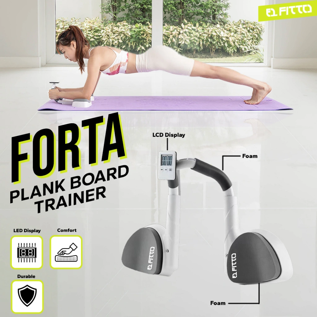 FITTO FORTA Alat Bantu Plank Trainer Core Abdominal Muscle Training