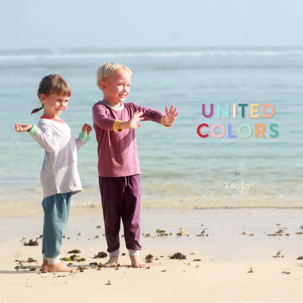 KEOLA - Setelan Piyama United Colors Series / Setelan Piyama Anak Estetik, Kasual dan Nyaman Baju Tidur Anak Premium