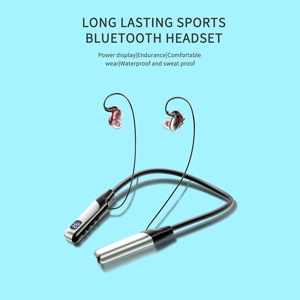 Bluetooth Earphones Headphone Sport Wireless Headphones Hanging Neck Neckband Earphones with Mic