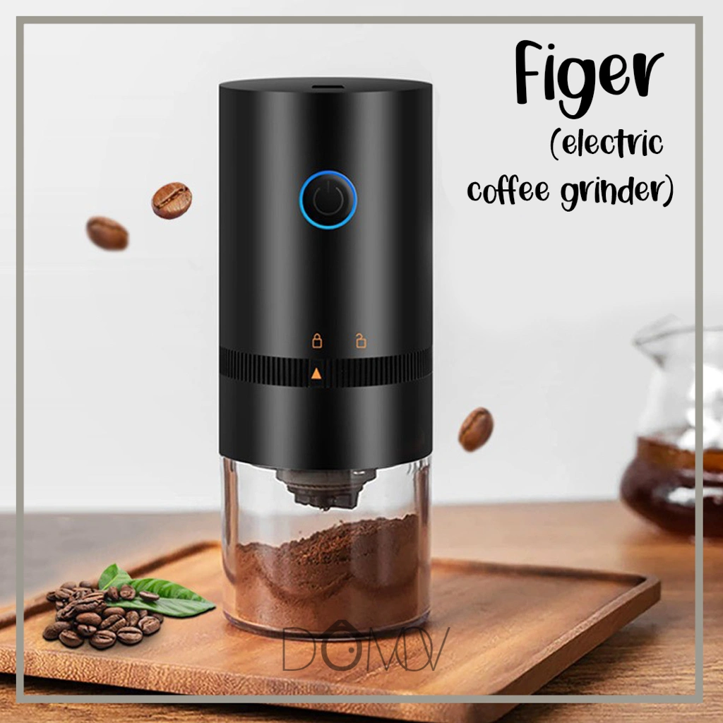 DOMOV FIGER Coffee Grinder Electric Penggiling Kopi Portable Elektrik USB Type-C