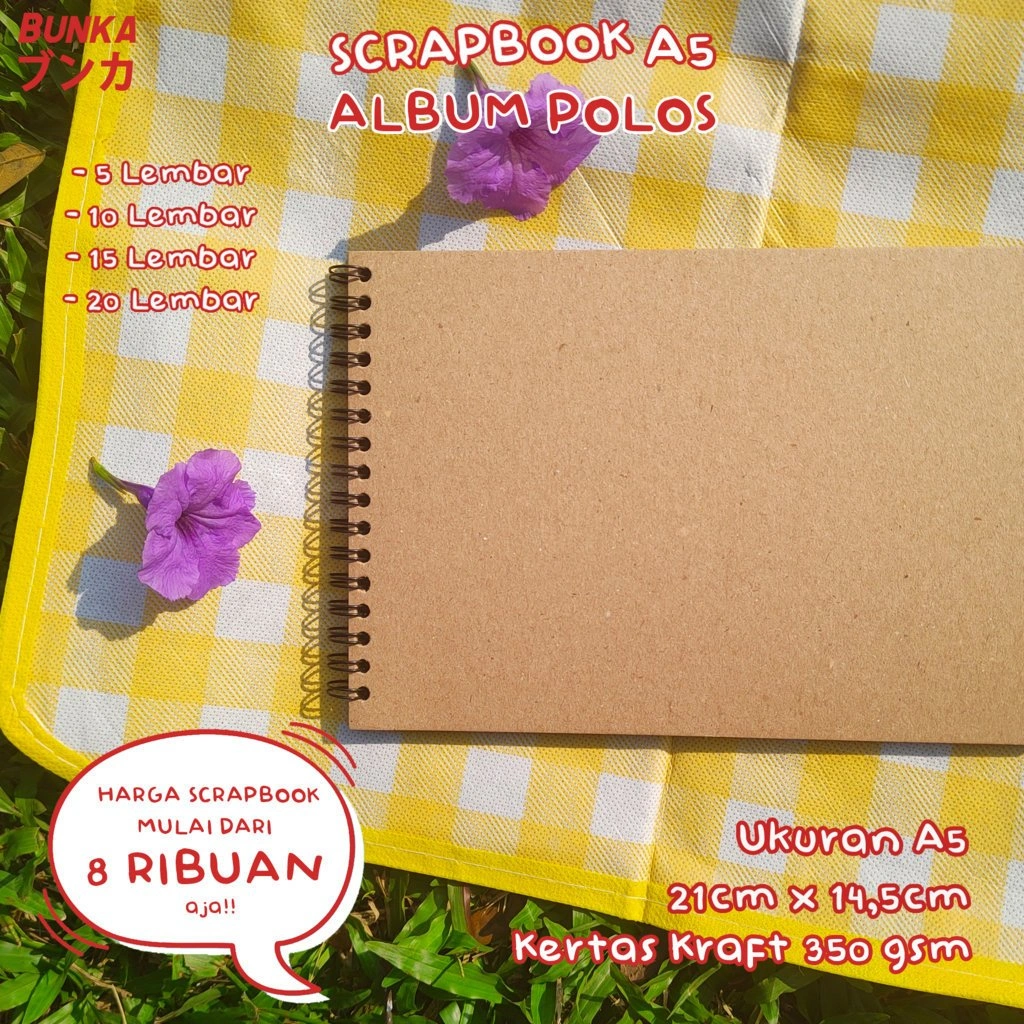 Scrapbook 350 gsm Aesthetic Album vintage buku catatan story book kado anniversary valentine cowok cewek murah Gift Hampers