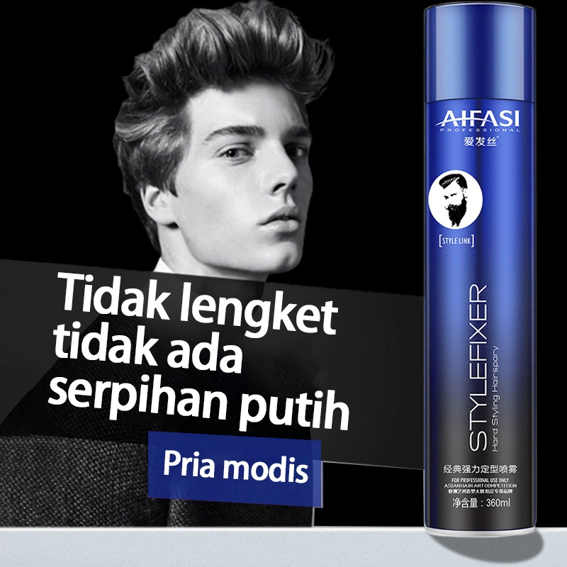 Semprotan Gel Rambut Tahan Lama untuk Pria Wax Rambut untuk Menjaga KelembapanGel Rambut Aroma Segar
