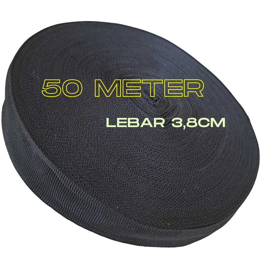 Tali webbing nillon lebar 3,8cm