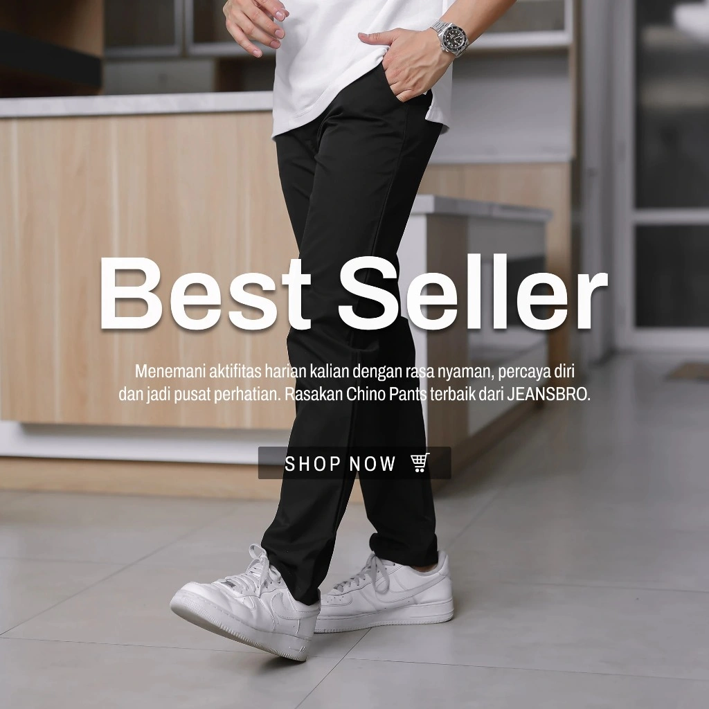BROJEANS - Celana Chino Panjang Pria Slim fit Casual & Formal Semua Warna