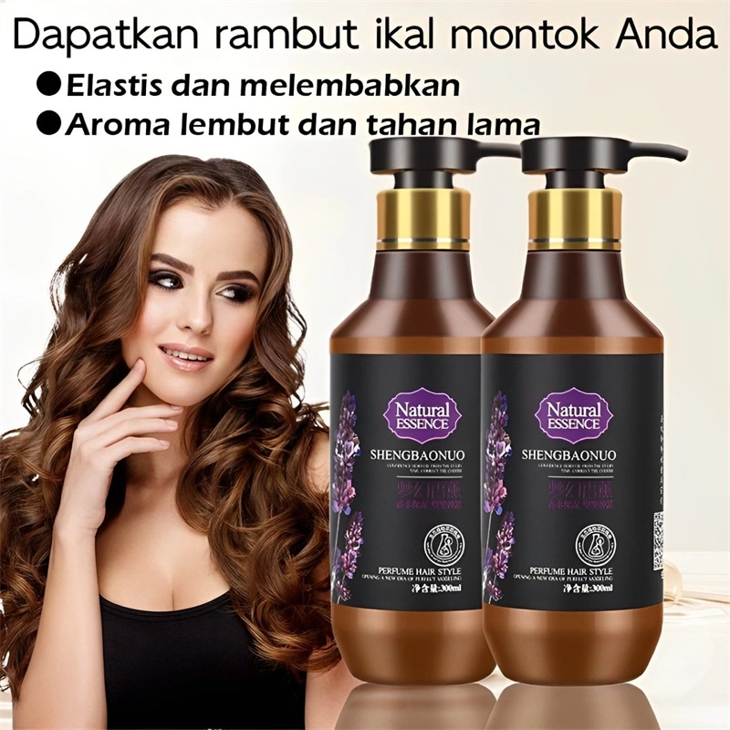 Lavender Wangi Kondisioner Nutrisi dan Melembapkan Keriting Anti Kusut Mengurangi Kerusakan