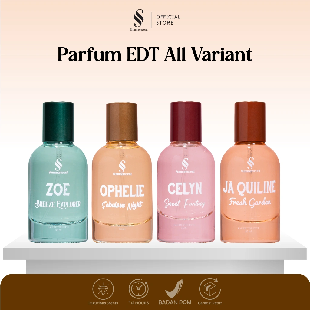 Parfum Wanita / Parfum Murah / Farfume Tahan Lama Cewe / Summerscent Official / EDT 35ML BPOM Halal