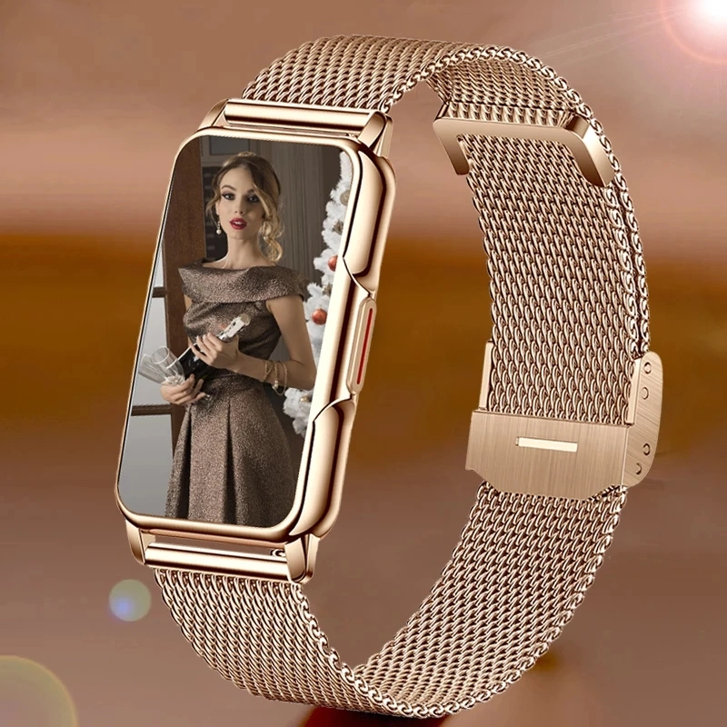 Lige Jam Tangan Pintar Anti air Call Reminder Musik Kontrol Pedometer Kalori Tampilan Fashion Watch Untuk Smartwatch Wanita
