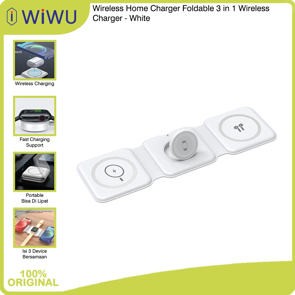  Wireless Travel Charger Foldable 3 in 1 MagSafe Fast Charging
