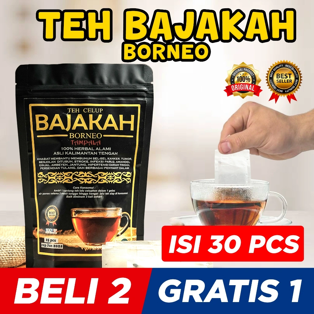 [TERLARIS] TEH BAJAKAH ASLI (BELI 2 GRATIS 1) + FREE 5 POTONG, Kualitas Terbaik Akar Bajakah Original