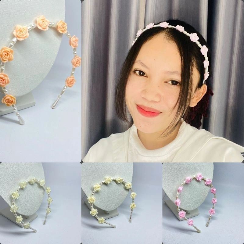 bando bunga mawar/bando wanita dewasa/anak