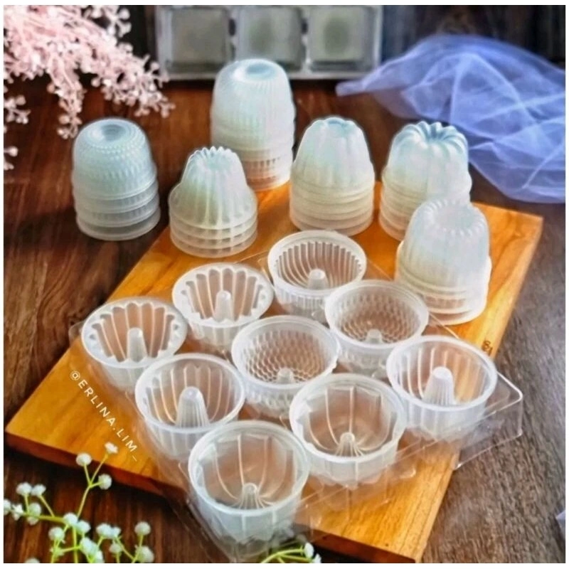Cetakan Puding Mini Berbagai Bentuk Lucu Cetakan Bolu Loyang Pelastik Mini Cetakan Puding Pelastik
