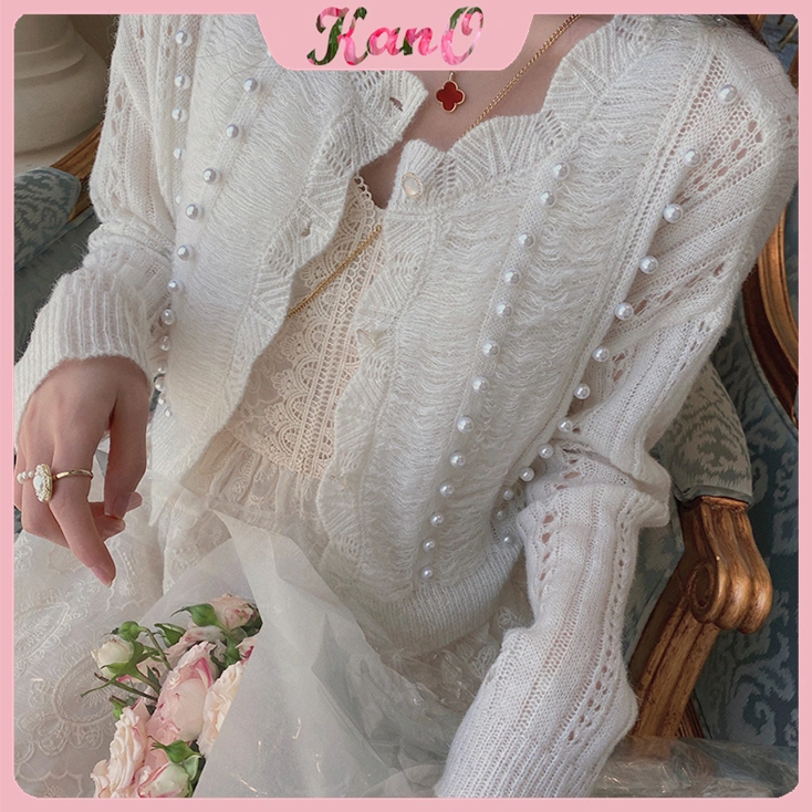 KANO Cardigan Crop Lucu Terburu Cardigan Crop Top Premium Outer Knit Gaya Manis