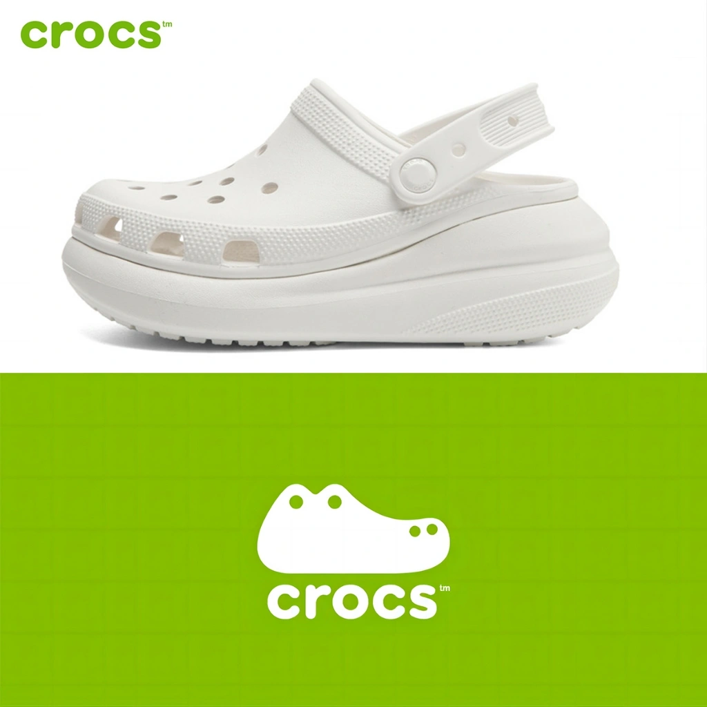 Original Crocs Crush Clog Sandal Wanita 5.8CM Crocs Premium Sandals Flats