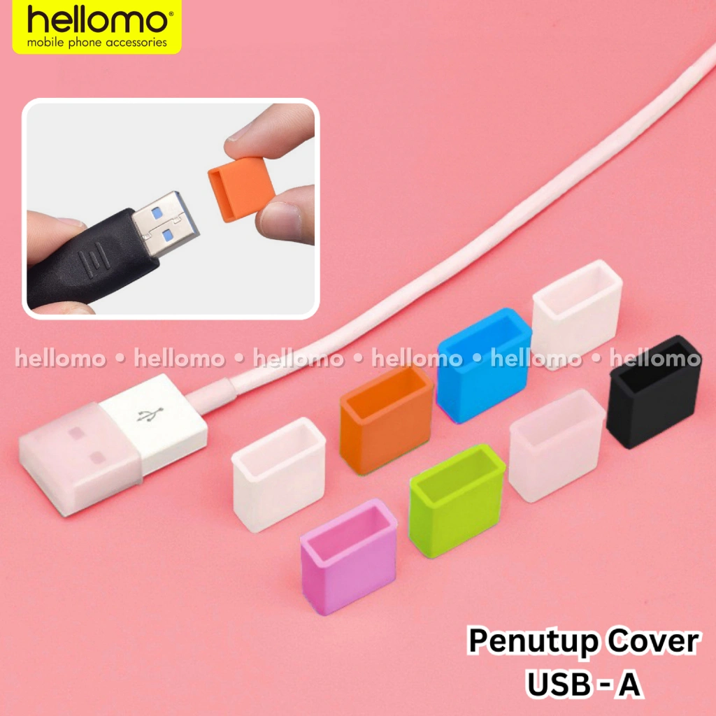 Cover Pelindung Plug USB-A Tipe A Male Penutup Anti Debu USB A Silicone PVC Dust Proof