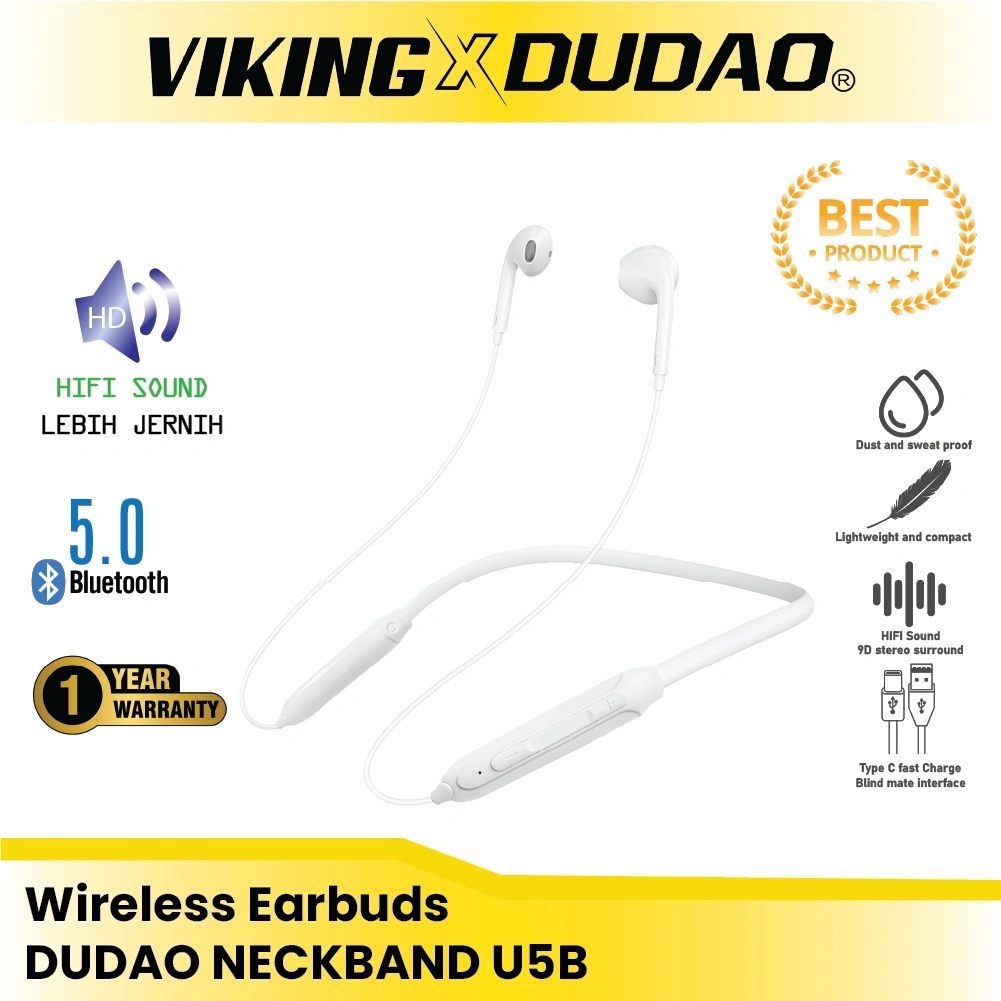 VIKING x DUDAO Wireless Earphone U5B Neckband Earphone