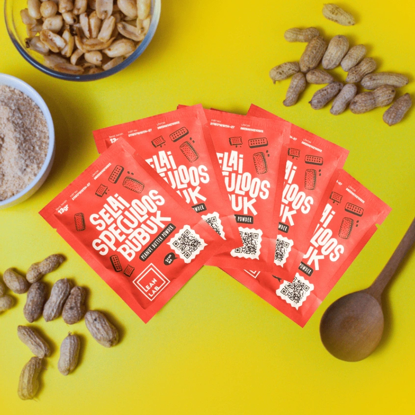 Lean Lab 2GO Selai Speculoos (13gr x5) Peanut Butter Powder / Selai Biscoff Rendah Kalori