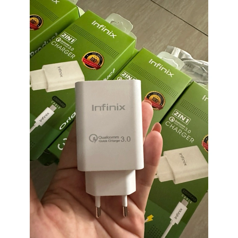 CHARGER INFINIX ADAPTER 33W Qualcomm 3.0 TYPE C / MICRO USB CJJ