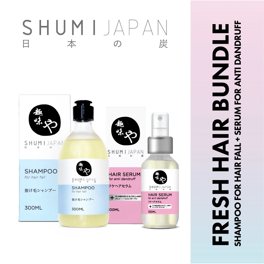 [BPOM] PAKET RAMBUT SEGAR! SHUMI Japan Shampoo for Hair Fall + Hair Serum for Anti Dandruff / Treatment / Haircare