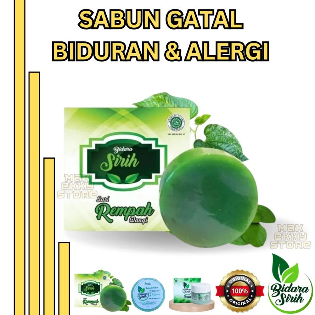SABUN GATAL SABUN BIDURAN SABUN ALERGI SABUN BIDARA SIRIH SABUN HERBAL AMPUH & BPOM