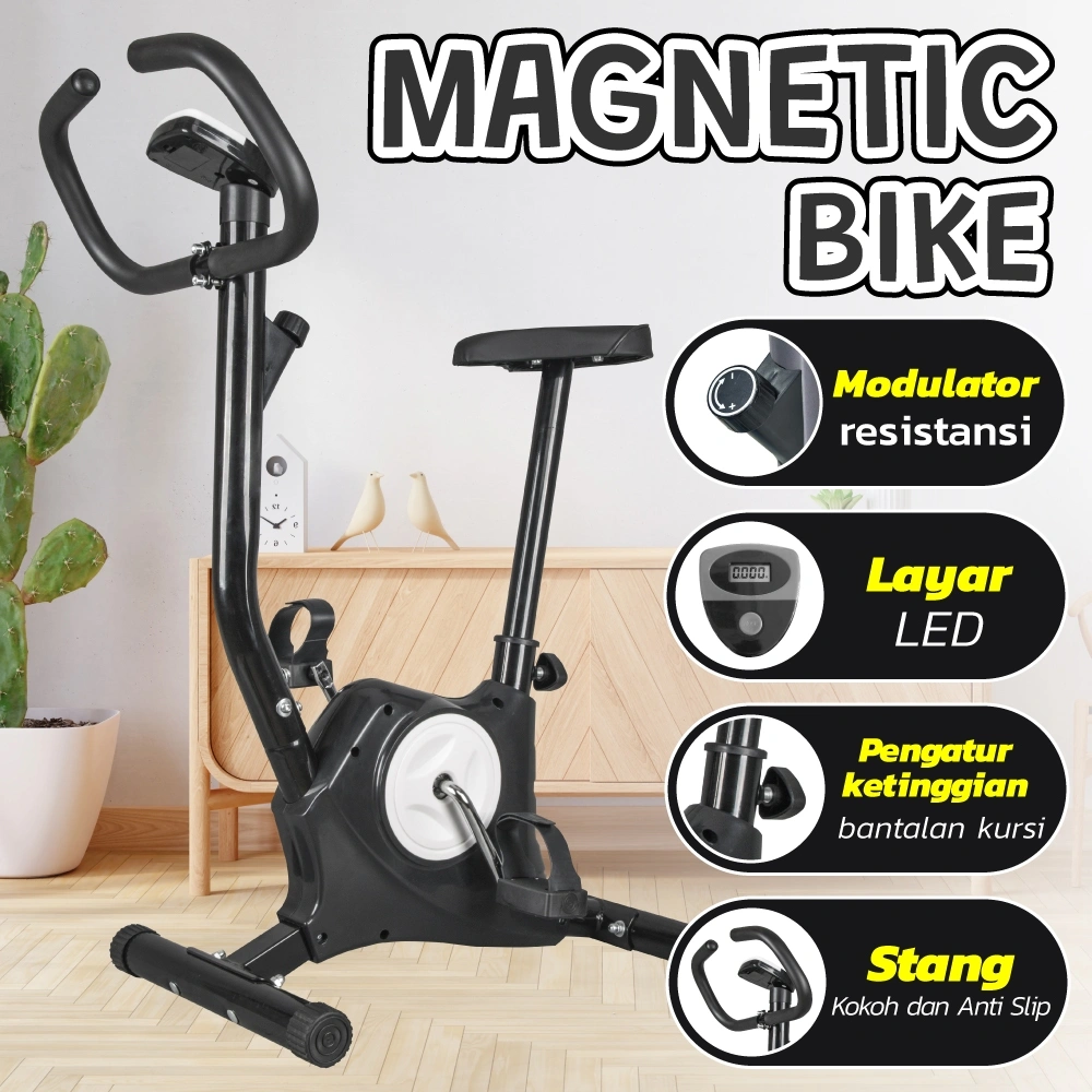 BG SPORT Sepeda Statis Cardio Alat Olahraga Fitness Exercise Spinning Bike Belt Gym