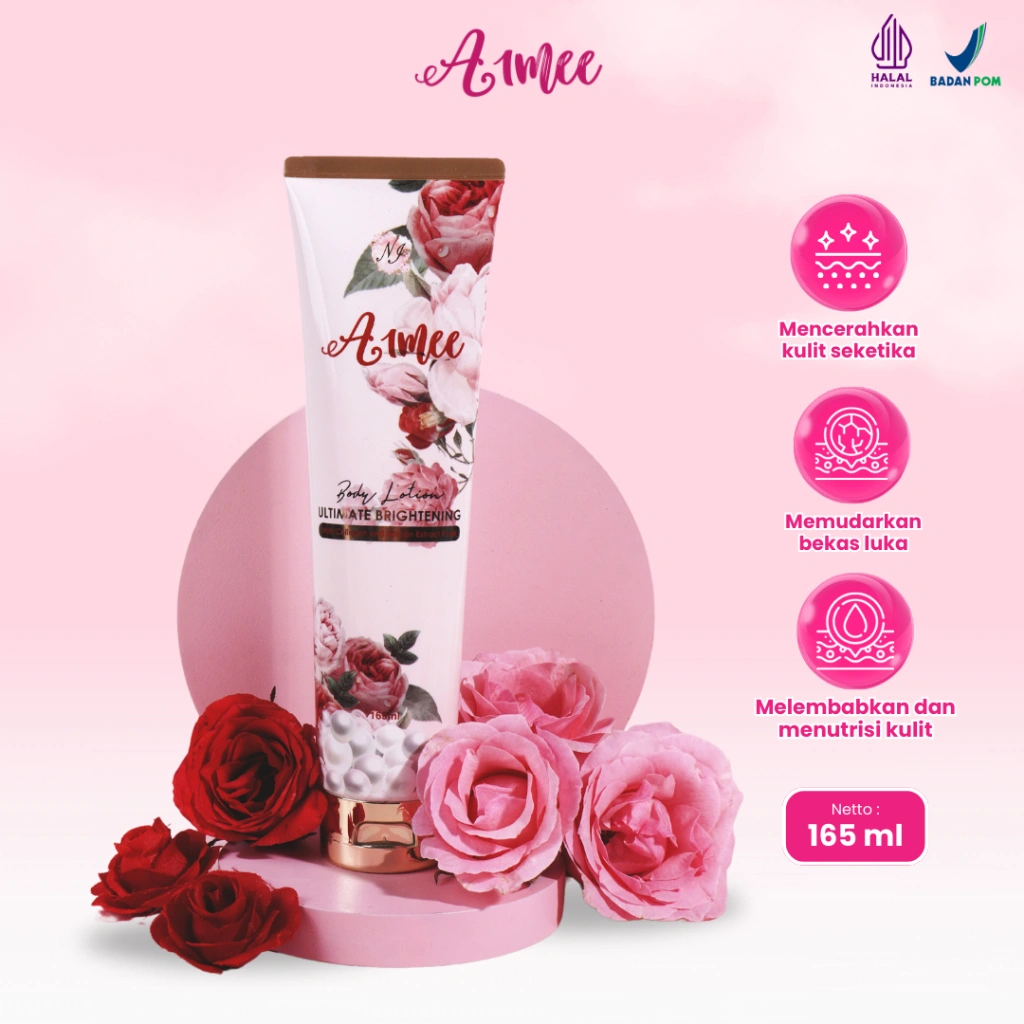 Aimee Ultimate Brigtening Body Lotion Pemutih Pelembab Kulit Badan